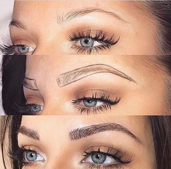 Microbladed brows